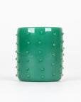 Handmade Desert Cactus Puffco Proxy Core glass attachment with soft green coloring and raised cactus spine details