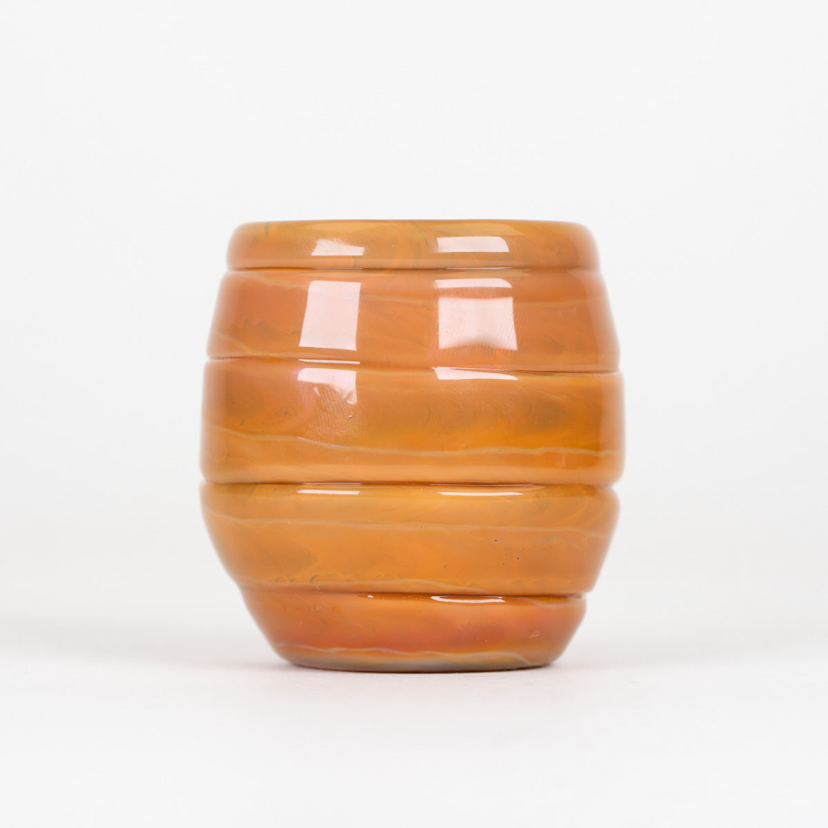 Puffco Proxy Core glass attachment by Empire Glassworks featuring textured beehive details and golden amber coloring