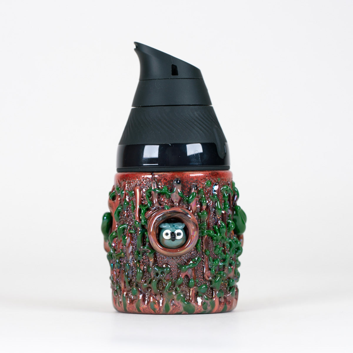 Empire Glassworks Renew the Redwoods Puffco Proxy Core attachment with handcrafted redwood bark and green foliage details
