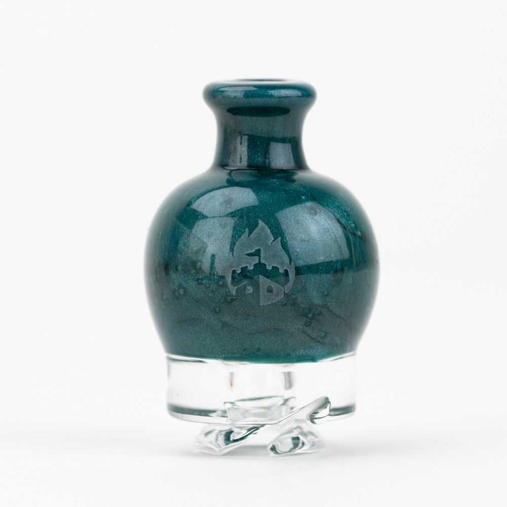 Blue Lagoon Puffco Pivot glass mouthpiece by Empire Glassworks