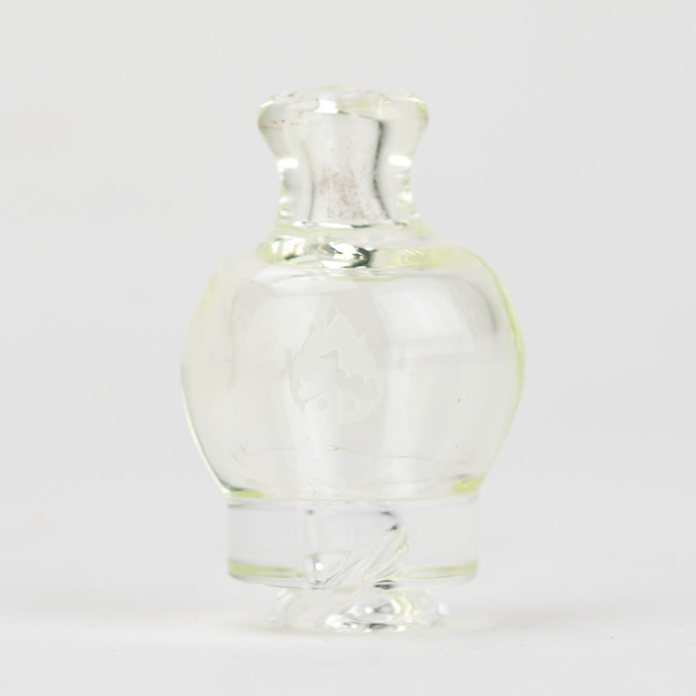 Illuminati green Puffco Pivot glass mouthpiece by Empire Glassworks