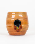 Handmade Save the Bees Puffco Proxy Core glass attachment with golden honey tones and sculpted bee detail
